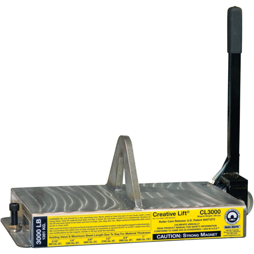 Aimants Creative Lift, Capacit&eacute; de retenue 3000 lb (1,5 tonne), 19-1/4" lo x 10-1/2" la x 7" h Quali-T-Solutions