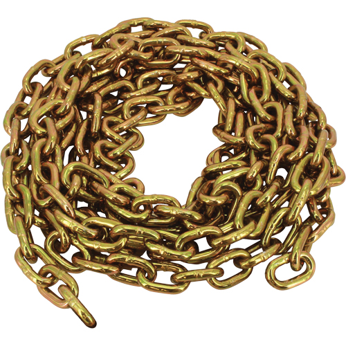 Grade 70 Imported Transport Chain, Carbon Steel, 5/16" x 275' (83.8 m) L, Grade 70, 4700 lbs. (2.35 tons) Load Capacity Quali-T-Solutions