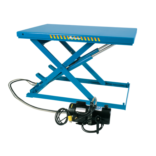LoProfile Electric-Hydraulic Scissor Lift Table, Steel, 51" L x 34-1/2" W, 2200 lbs. Capacity Quali-T-Solutions