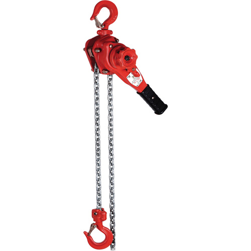 Palan &agrave; levier de s&eacute;rie Super VQ, Lev&eacute;e 5', Cabacit&eacute; 2200 lb (1,1 tonne), Chaîne en Alliage calibre 100 Quali-T-Solutions