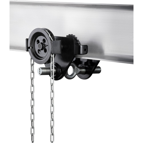 Chariot &agrave; engrenage &agrave; chape HTG, 4409 lb (2 tonnes) Capacit&eacute;, 2-39/64" - 8-43/64" Quali-T-Solutions