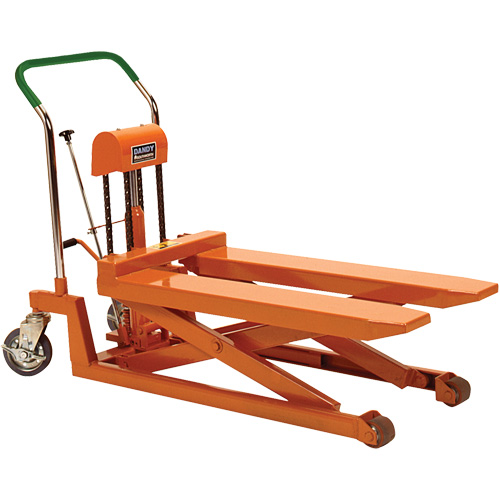 Dandy Lift Scissor Fork Lift Table, 37.1" L x 19.7" W, Steel, 1100 lbs. Capacity Quali-T-Solutions