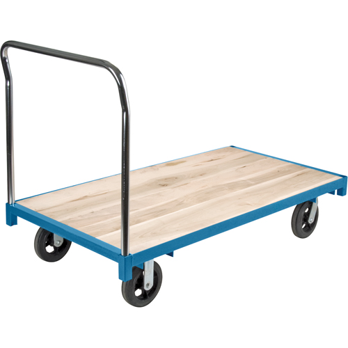 Heavy-Duty Platform Truck, 60" L x 30" W, 2000 lbs. Capacity, Rubber Casters Quali-T-Solutions