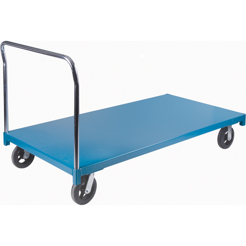Heavy-Duty Platform Truck, 72" L x 36" W, 2000 lbs. Capacity, Rubber Casters Quali-T-Solutions