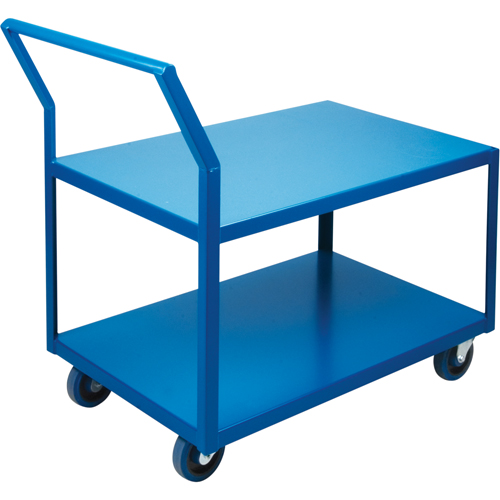 Chariots Surbaiss&eacute;s Robustes, 2 niveaux, 18" la x 30" p x 40" h, 1200 lb Cap Quali-T-Solutions