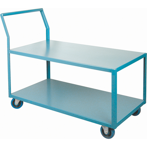 Chariots Surbaiss&eacute;s Robustes, 2 niveaux, 24" la x 48" p x 40" h, 1200 lb Cap Quali-T-Solutions