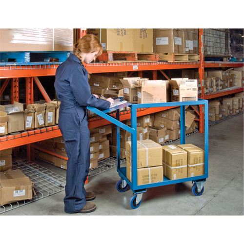 Order Picking Carts, 36" H x 18" W x 46" D, 2 Shelves, 1200 lbs. Capacity Quali-T-Solutions