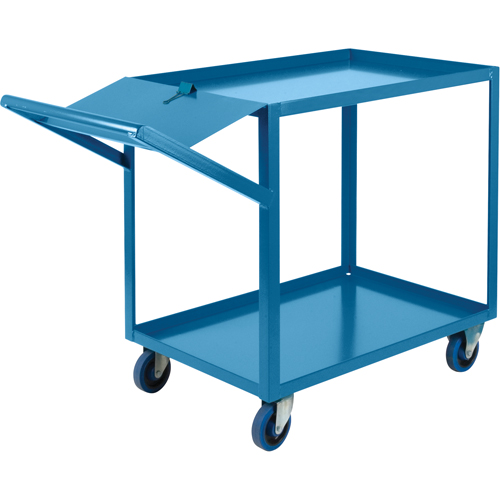 Order Picking Carts, 36" H x 24" W x 64" D, 2 Shelves, 1200 lbs. Capacity Quali-T-Solutions