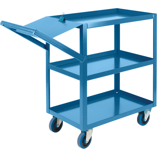 Order Picking Carts, 36" H x 18" W x 46" D, 3 Shelves, 1200 lbs. Capacity Quali-T-Solutions