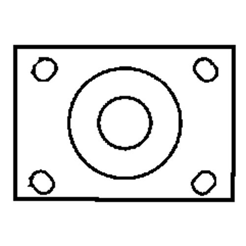 Total Locking Caster, Swivel with Brake, 6" (152.4 mm), Rubber, 450 lbs. (204 kg.) Quali-T-Solutions