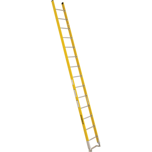 Single Section Straight Ladder - 6100 Series, 14', Fibreglass, 375 lbs., CSA Grade 1AA Quali-T-Solutions