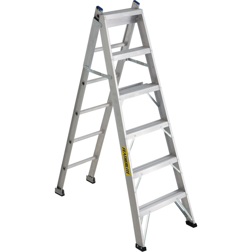 2700 Series Industrial Duty Multi-Way Ladders, 6', Aluminum, 250 lbs. Cap., ANSI 1, CSA 1 Quali-T-Solutions
