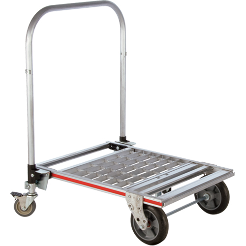 Chariot &agrave; plateforme repliable &agrave; quatre roues, Aluminium, 750 lb, 31" lo x 23-1/4" la, Hauteur 39" Quali-T-Solutions
