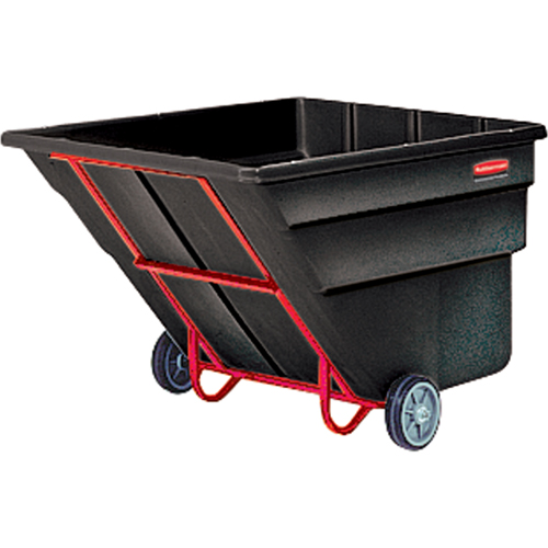 Chariot basculeur en acier, Poly&eacute;thyl&egrave;ne, 2 vg³, Capacit&eacute; de charge de 2300 lb Quali-T-Solutions
