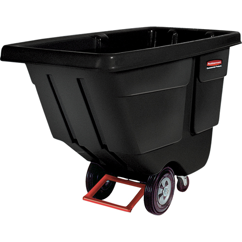 Chariot basculeur, Poly&eacute;thyl&egrave;ne, 1 vg³, Capacit&eacute; de charge de 850 lb Quali-T-Solutions