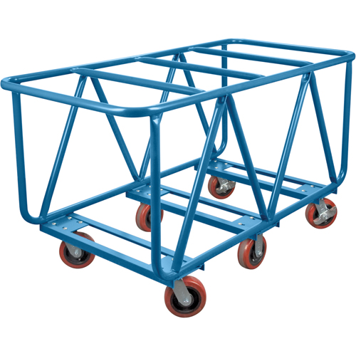 Chariot &agrave; plateforme pour mat&eacute;riaux de construction, 60" x 30" x 33", Capacit&eacute; 2500 lb Quali-T-Solutions