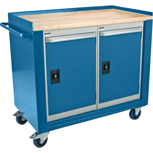 Industrial Duty Mobile Service Workbenches, Wood Surface Quali-T-Solutions