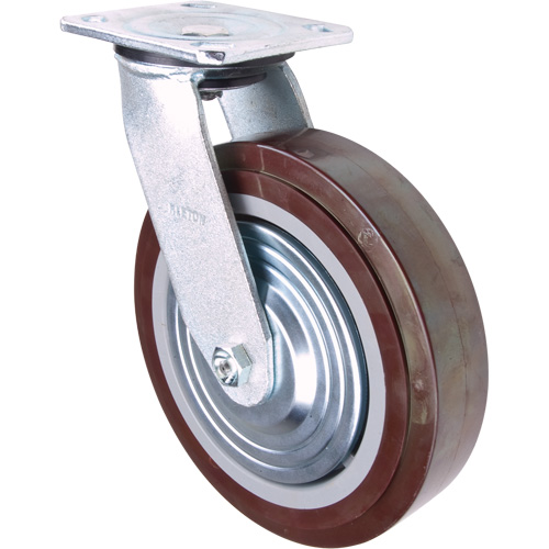 Roulette, Pivotant, 8" (203,2 mm), Polyur&eacute;thane, 1000 lb (453,6 kg) Quali-T-Solutions