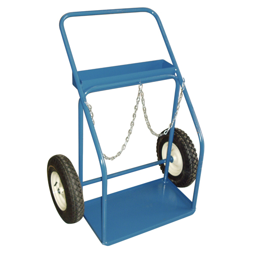 Chariots pour bouteilles de gaz, Roues Pneumatique, Base de 25" la x 13" lo, 400 lb Quali-T-Solutions
