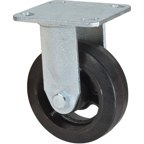 Mold-on Caster, Rigid, 5" (127 mm), Rubber, 440 lbs. (199 kg.) Quali-T-Solutions
