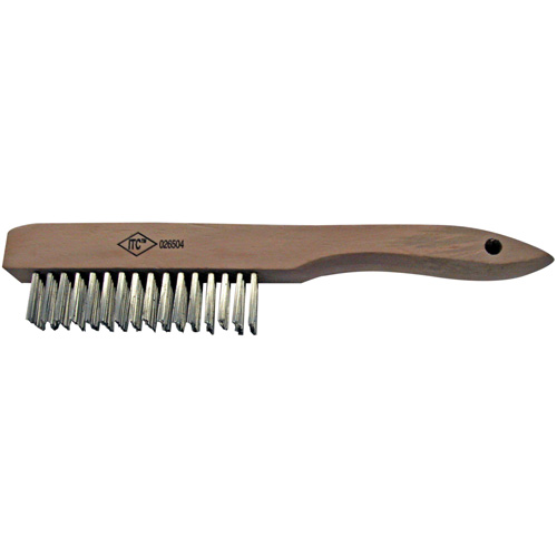 Scratch Brush, Stainless Steel, 4 x 16 Wire Rows Quali-T-Solutions