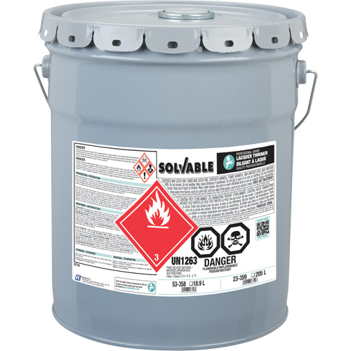 Diluant pour laque de calibre professionnel, Seau, 18,9 L Quali-T-Solutions