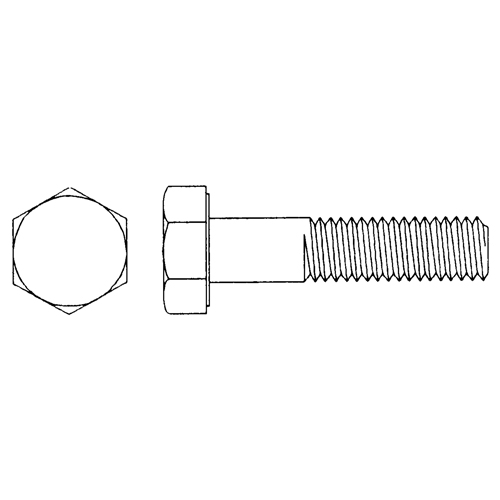 Capuchon vis &agrave; t&ecirc;te hexagonale, 3/4" dia., 1" lo, Zingu&eacute;, Cors&eacute;, Grade 5 Quali-T-Solutions