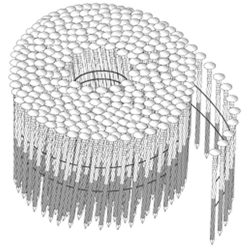 Clous en rouleaux 15°, fil soud&eacute; Quali-T-Solutions
