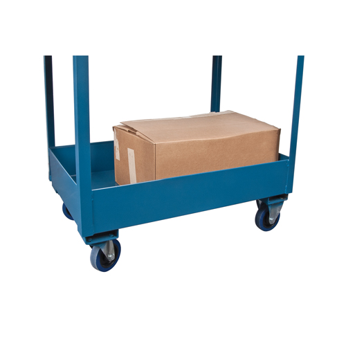Chariots de service &agrave; bordure profonde, 2 Tiers, 24" la x 47" h x 36" p, Capacit&eacute; 1200 lb Quali-T-Solutions