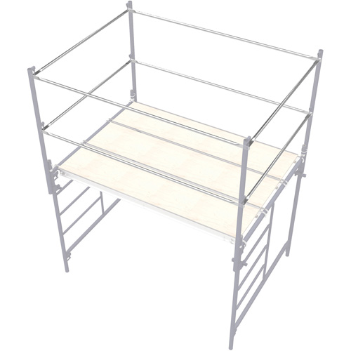 Accessoires pour &eacute;chafaudage - Barre de retenue, Barre de retenue, 2" la x 45" h Quali-T-Solutions