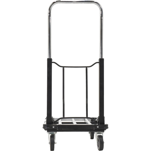 Chariot &agrave; plateforme repliable, Acier inoxydable, 300 lb, 28" lo x 16" la, Hauteur 33-1/2" Quali-T-Solutions