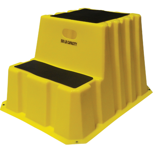 Escabeaux emboîtables industriels, 2 marches, 32-3/4" x 25-3/4" x Hauteur 20-1/2" Quali-T-Solutions