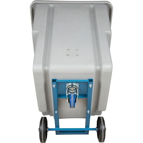 Chariot basculeur en acier, Poly&eacute;thyl&egrave;ne, 0,625 vg³, Capacit&eacute; de charge de 500 lb Quali-T-Solutions