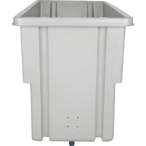 Chariot basculeur en acier, Poly&eacute;thyl&egrave;ne, 0,625 vg³, Capacit&eacute; de charge de 500 lb Quali-T-Solutions