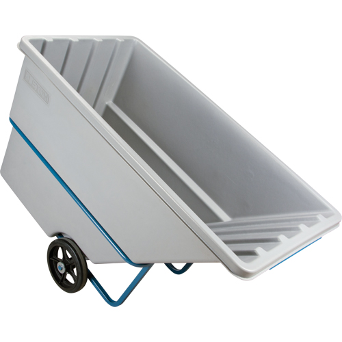Chariot basculeur en acier, Poly&eacute;thyl&egrave;ne, 1,1 vg³, Capacit&eacute; de charge de 2000 lb Quali-T-Solutions