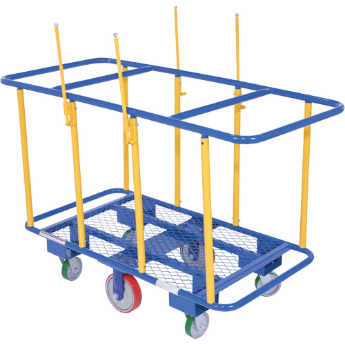 Horizontal Panel Cart, 63-7/16" x 28-1/2" x 40-15/16", 2000 lbs. Capacity Quali-T-Solutions