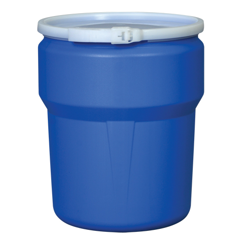 Nestable Polyethylene Drum, 10 US gal (8.33 imp. gal.), Open Top, Yellow Quali-T-Solutions