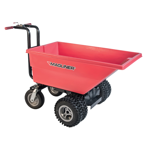Chariot &agrave; bascule motoris&eacute;, Capacit&eacute; 6 cu.ft., 40" h x 33-1/2" la x 56" p Quali-T-Solutions