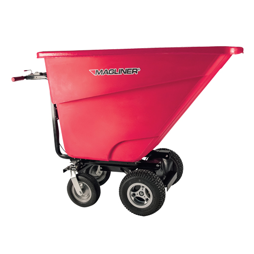 Chariot &agrave; bascule motoris&eacute;, Capacit&eacute; 13.5 cu.ft., 45" h x 27" la x 68" p Quali-T-Solutions