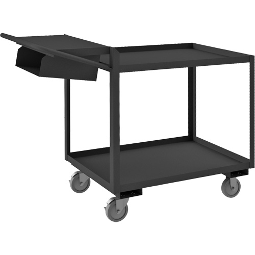 Chariot de pr&eacute;paration de commande, 40-1/4" h x 24-1/4" la x 52-3/8" p, 2 Tablettes, Capacit&eacute; 1200 lb Quali-T-Solutions