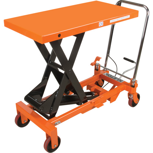 Hydraulic Scissor Lift Table, 39-1/2" L x 20" W, Steel, 1650 lbs. Capacity Quali-T-Solutions