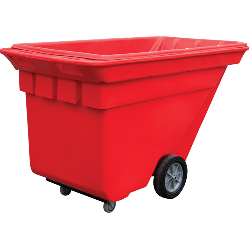 Chariot basculeur Techtruck, Poly&eacute;thyl&egrave;ne, 5/8 vg³, Capacit&eacute; de charge de 1000 lb Quali-T-Solutions