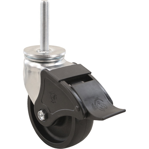 Roulette Emaxx RollX, Pivotant avec frein, Diam&egrave;tre 8" (203,2 mm), Capacit&eacute; 1200 lb (544,3 kg) Quali-T-Solutions