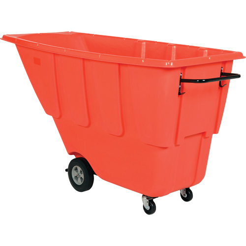 Chariot basculeur, Poly&eacute;thyl&egrave;ne, 0,5 vg³, Capacit&eacute; de charge de 450 lb Quali-T-Solutions