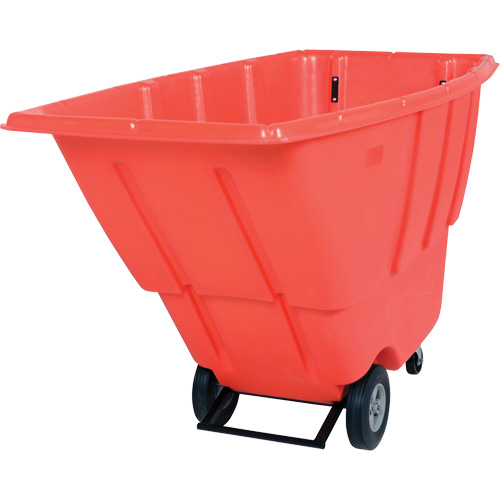 Chariot basculeur, Poly&eacute;thyl&egrave;ne, 0,5 vg³, Capacit&eacute; de charge de 450 lb Quali-T-Solutions