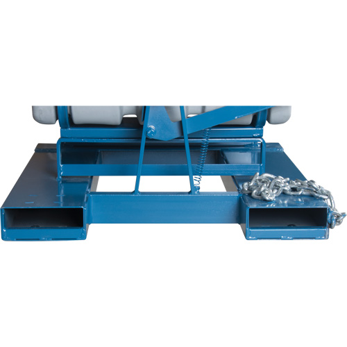 Self-Dumping Hopper, Polyethylene, 1-1/10 cu.yd, Grey Quali-T-Solutions