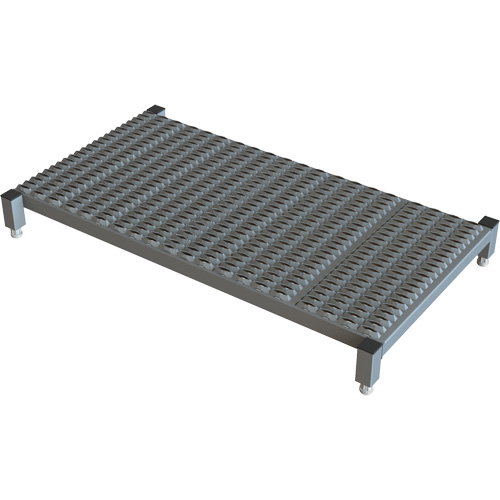 Plateforme de travail en une &eacute;tape &agrave; hauteur r&eacute;glable, 24" la x 48" pr, Capacit&eacute; de 800 lb, Enti&egrave;rement soud&eacute; Quali-T-Solutions
