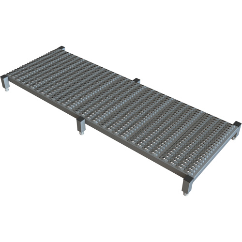 Plateforme de travail en une &eacute;tape &agrave; hauteur r&eacute;glable, 24" la x 71" pr, Capacit&eacute; de 800 lb, Enti&egrave;rement soud&eacute; Quali-T-Solutions