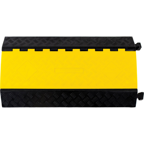 Protecteur de c&acirc;ble droit robuste Powerhouse, 3 canaux, 36" lo x 19,75" la x 3" h Quali-T-Solutions