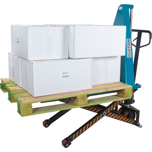 L&egrave;ve-palette manuel &agrave; ciseaux, 20-1/4" lo x 45-1/4" la, Acier, Capacit&eacute; de 3300 lb Quali-T-Solutions